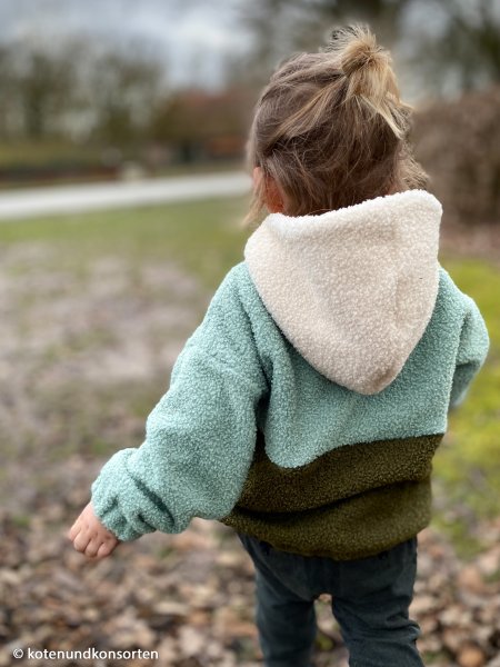 Teddybouclé/ Fleece "Teddy" braun/ Swafing